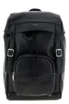 Saint Laurent Versatile Leather Backpack Featuring Zip Pocket In Black