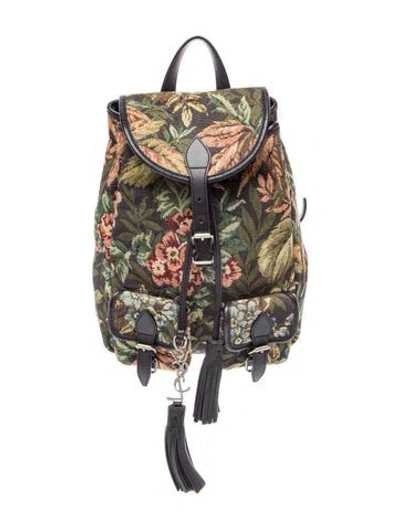 Pre-owned Saint Laurent Leather Backpack In Black