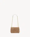 Saint Laurent Women Cappuccino Suede Mini Jamie 4.3 Shoulder Bag In Brown