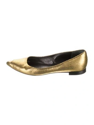 Pre-owned Saint Laurent Leather Ballet Flats