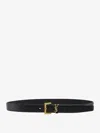Saint Laurent Cassandre Embellished Leather Belt