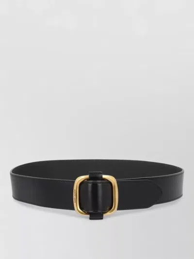 Saint Laurent Leather Belt In Black