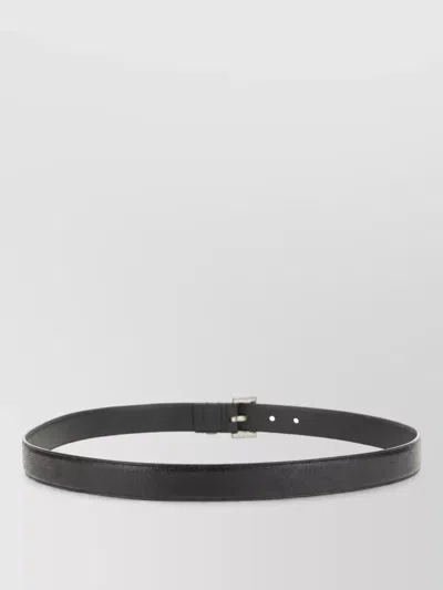 Saint Laurent Leather Belt In Black