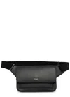 Saint Laurent Leather Belt Bag In Black