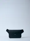 Saint Laurent Leather Belt Bag In Black