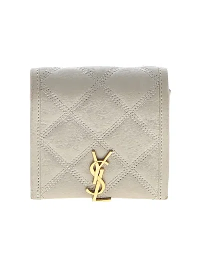 Pre-owned Saint Laurent Leather Belt Bag In White