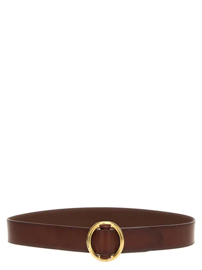 Saint Laurent Leather Belt Belts Brown