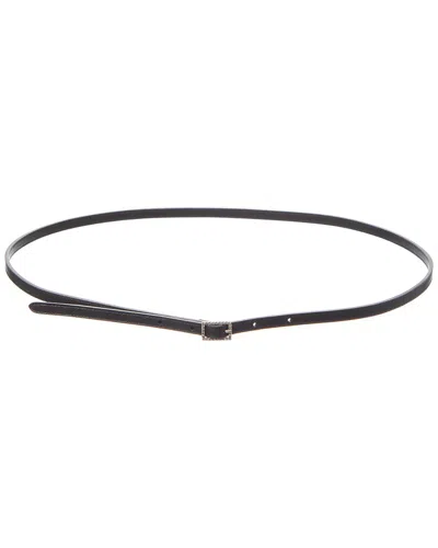 Saint Laurent Leather Belt In Black