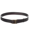 Saint Laurent Leather Belt In Black