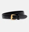 Saint Laurent Fine Ceinture Belt In Black
