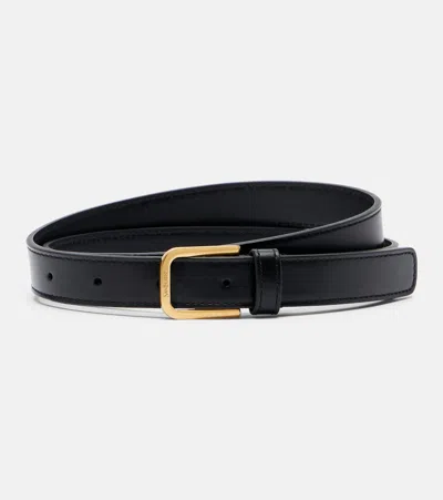 Saint Laurent Leather Belt In Pattern
