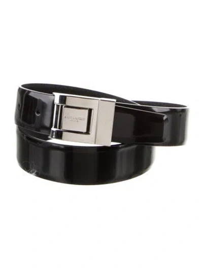 Pre-owned Saint Laurent Leather Belt In Black