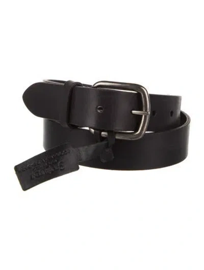 Pre-owned Saint Laurent Leather Belt In Black