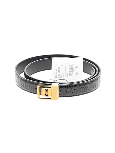 Saint Laurent Leather Belt In Black
