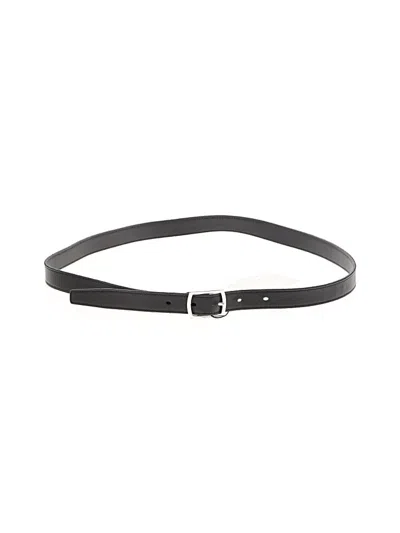 Saint Laurent Leather Belt In Black