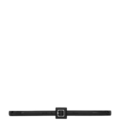 Saint Laurent Leather Belt In Black