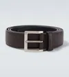 Saint Laurent Leather Belt In Brown