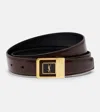 Saint Laurent Leather Belt In Brown