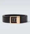 Saint Laurent Leather Belt In Brown