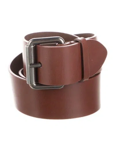 Pre-owned Saint Laurent Leather Belt In Brown