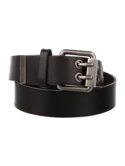 Pre-owned Saint Laurent Leather Belt In Brown