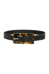 Saint Laurent Leather Belt In Havana