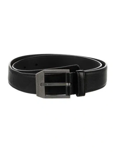 Pre-owned Saint Laurent Leather Belt Kit In Black