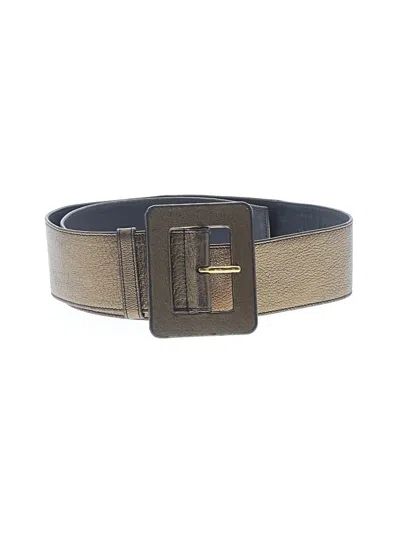 Pre-owned Saint Laurent Leather Belt In Tan