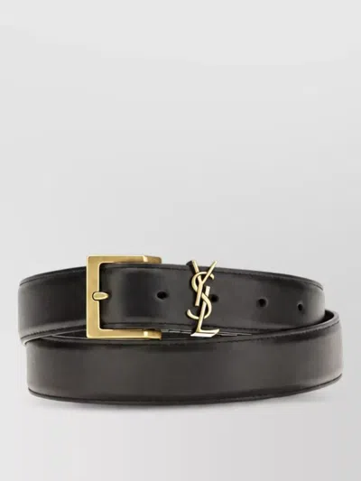 Saint Laurent Leather Belt In Transparent