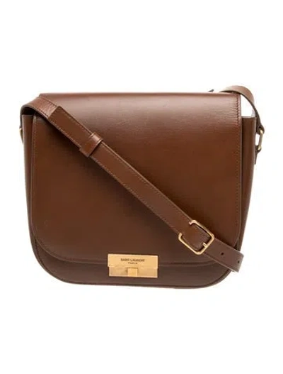Pre-owned Saint Laurent Leather Betty Satchel Medium In Brown