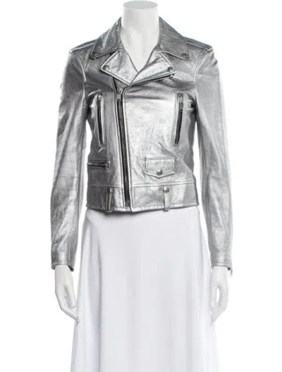 Pre-owned Saint Laurent Leather Biker Jacket