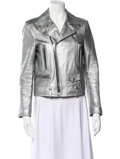 Pre-owned Saint Laurent Leather Biker Jacket