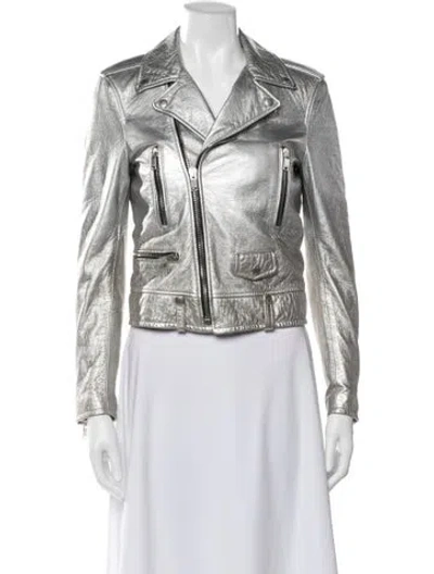 Pre-owned Saint Laurent Leather Biker Jacket