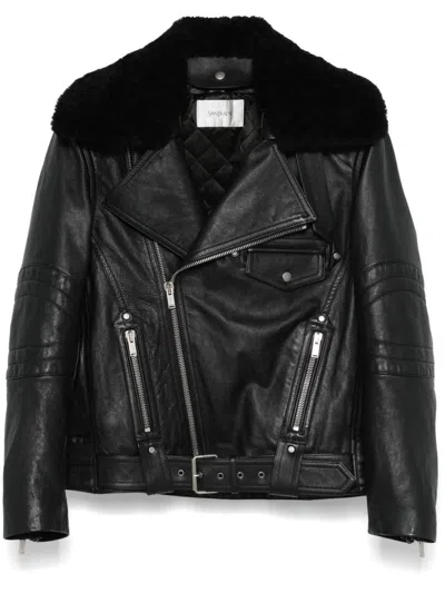 SAINT LAURENT LEATHER BIKER JACKET
