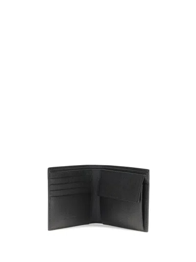 Saint Laurent Leather Billfold Wallet In Black