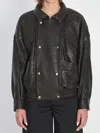 Saint Laurent Leather Bomber Jacket