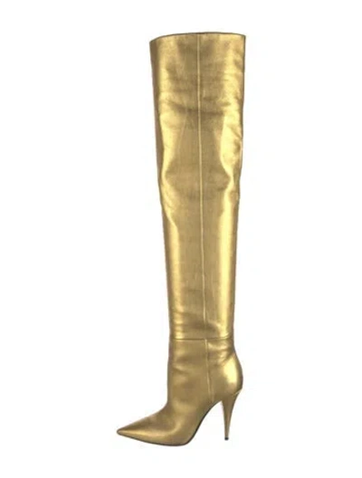 Pre-owned Saint Laurent Leather Boots