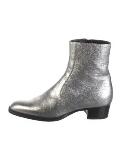 Pre-owned Saint Laurent Leather Boots