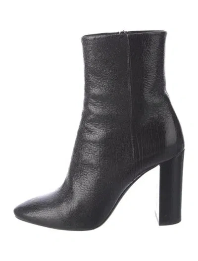 Pre-owned Saint Laurent Leather Boots In Black