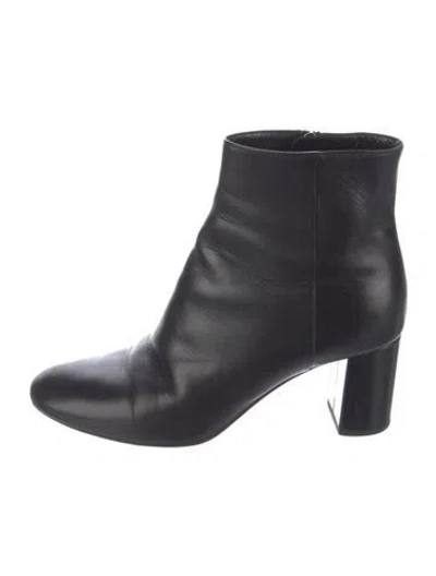 Pre-owned Saint Laurent Leather Boots In Black