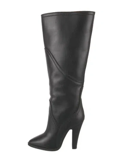 Pre-owned Saint Laurent Leather Boots In Black