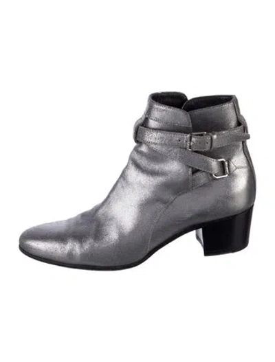 Pre-owned Saint Laurent Leather Boots In Black