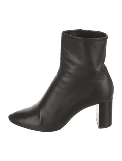 Pre-owned Saint Laurent Leather Boots In Black