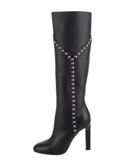 Pre-owned Saint Laurent Leather Boots In Black