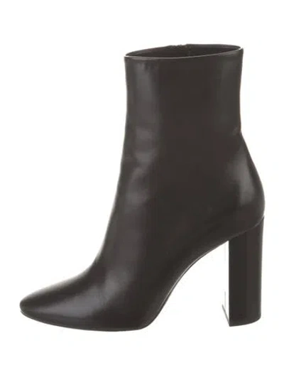 Pre-owned Saint Laurent Leather Boots In Black
