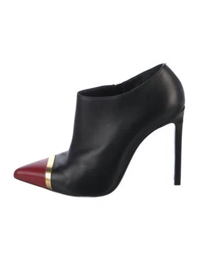 Pre-owned Saint Laurent Leather Boots In Black