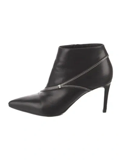 Pre-owned Saint Laurent Leather Boots In Black