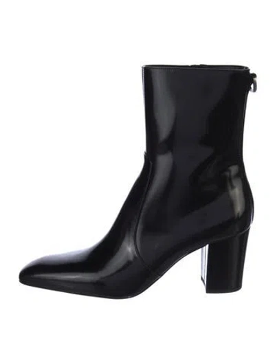 Pre-owned Saint Laurent Leather Boots In Black