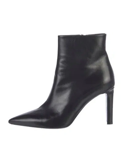 Pre-owned Saint Laurent Leather Boots In Black