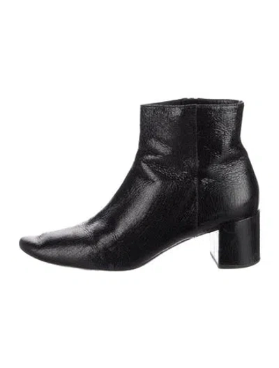 Pre-owned Saint Laurent Leather Boots In Black